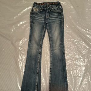 Mid-rise Bootcut Rock Revival Jeans—Size 23